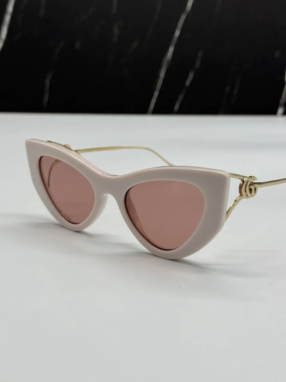 NEW GUCCI GG1565S 003 GOLD/PINK WOMEN SUNGLASSES